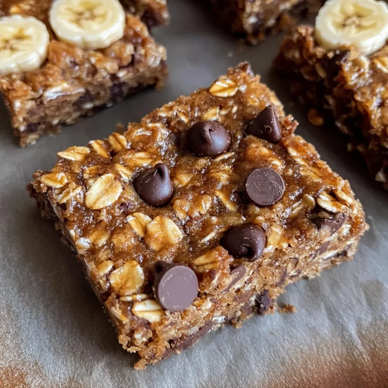 Banana Oatmeal Bars