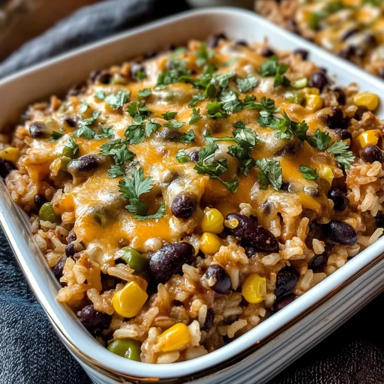 Cheesy Black Beans and Rice