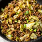 Chinese Ground Beef and Cabbage Stir-Fry