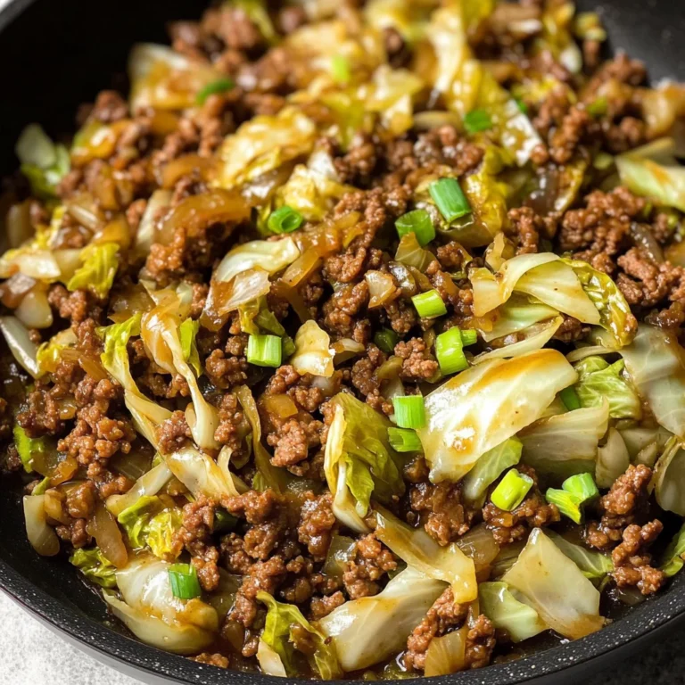 Chinese Ground Beef and Cabbage Stir-Fry