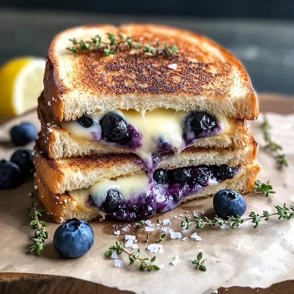 Crispy Blueberry Grilled Cheese