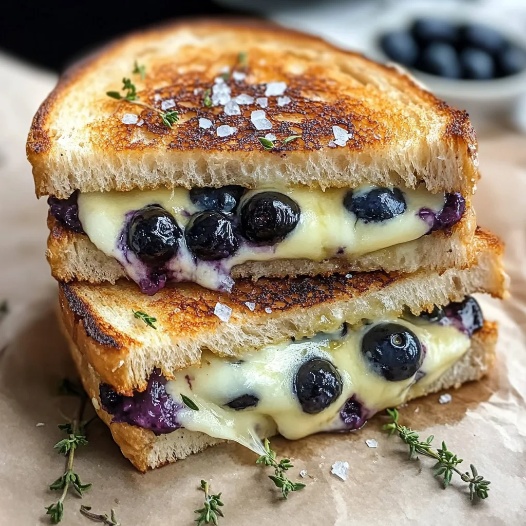Crispy Blueberry Grilled Cheese