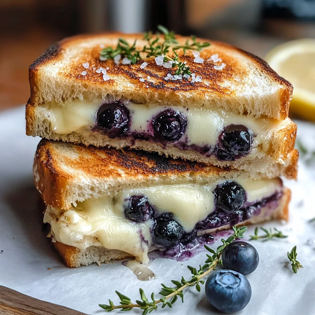 Crispy Blueberry Grilled Cheese