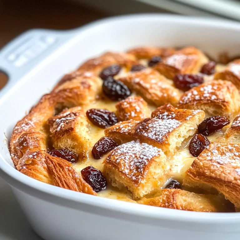 Croissant Bread Pudding Recipe