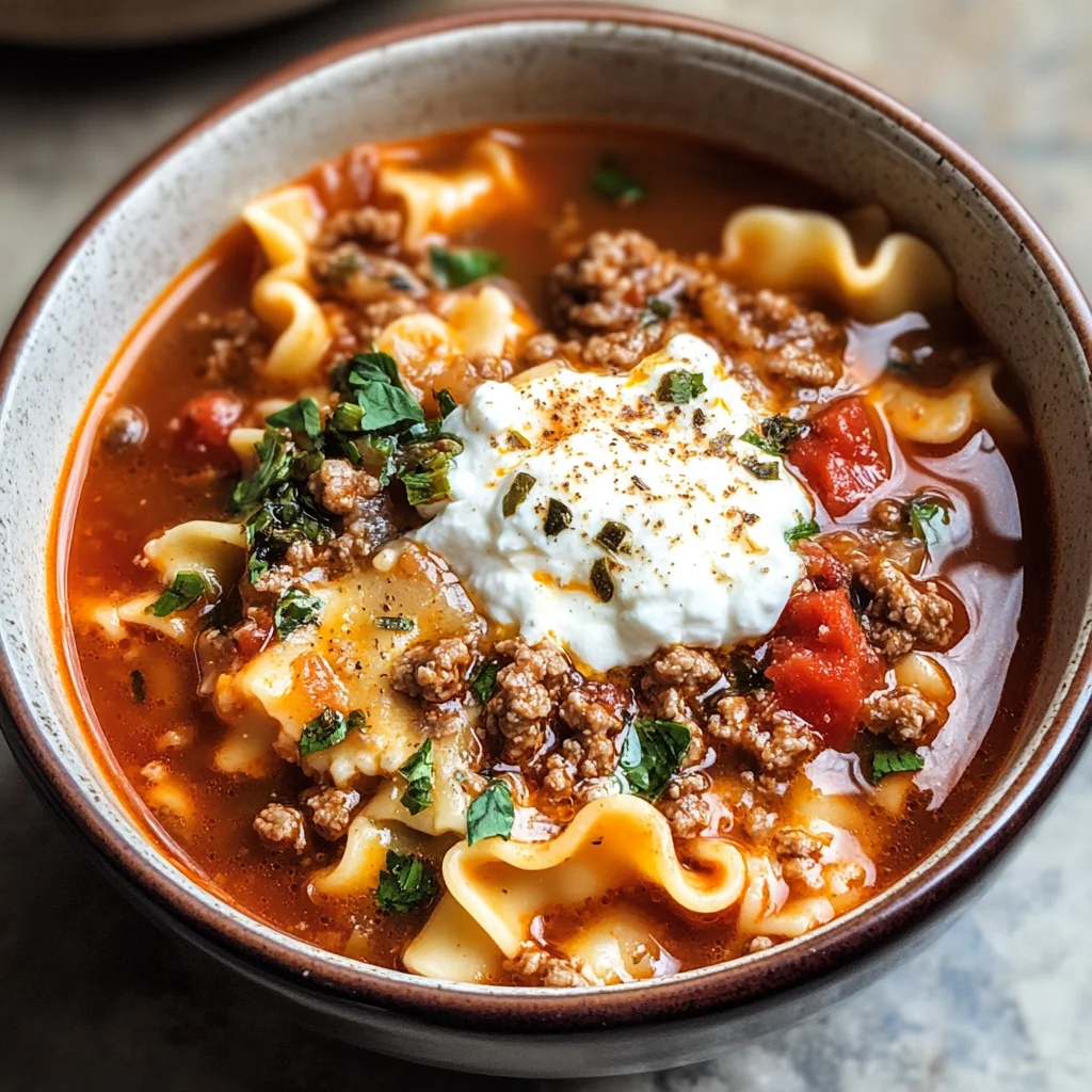 Easy Lasagna Soup Recipe
