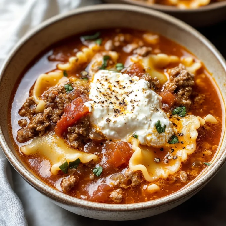 Easy Lasagna Soup Recipe