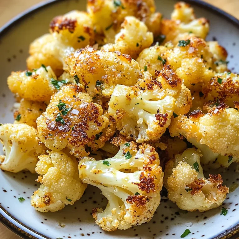 Garlic Butter Roasted Cauliflower Recipe