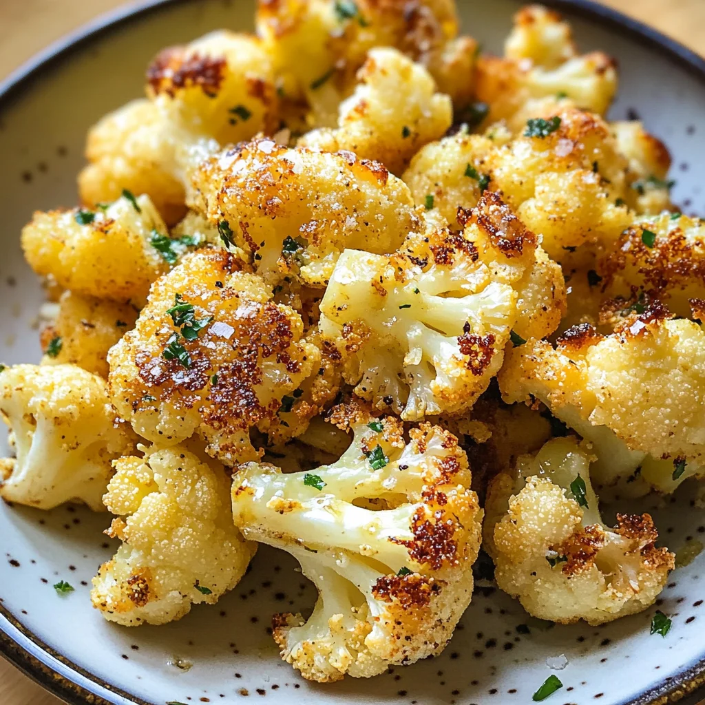 Garlic Butter Roasted Cauliflower Recipe