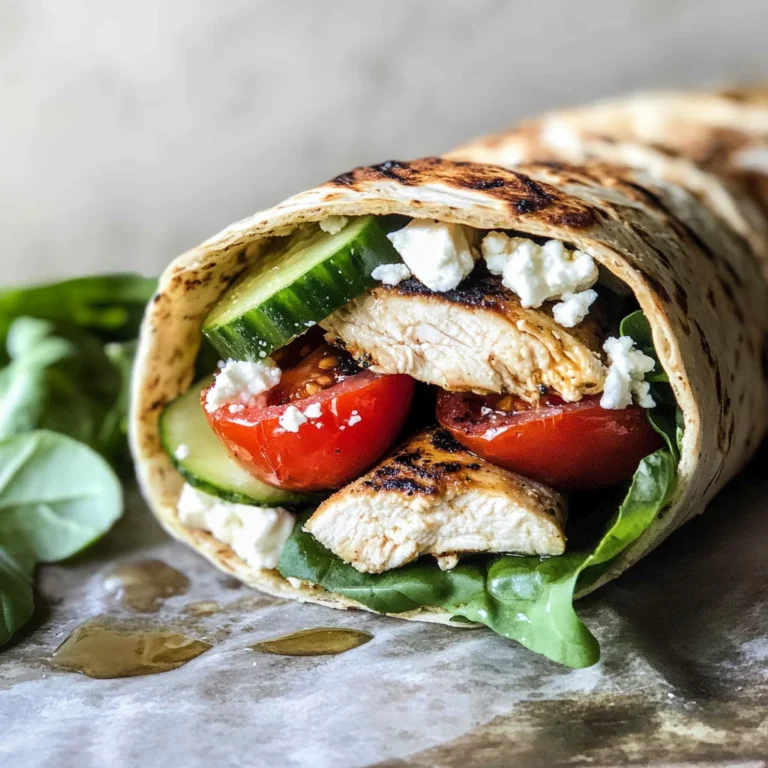 Mediterranean Chicken Wraps