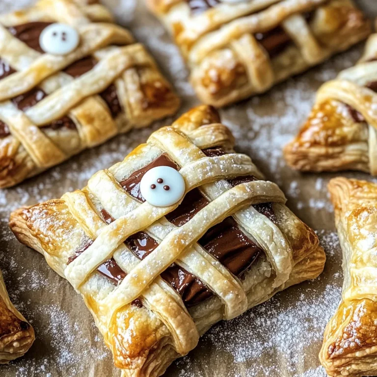 Nutella Mummy Hand Pies