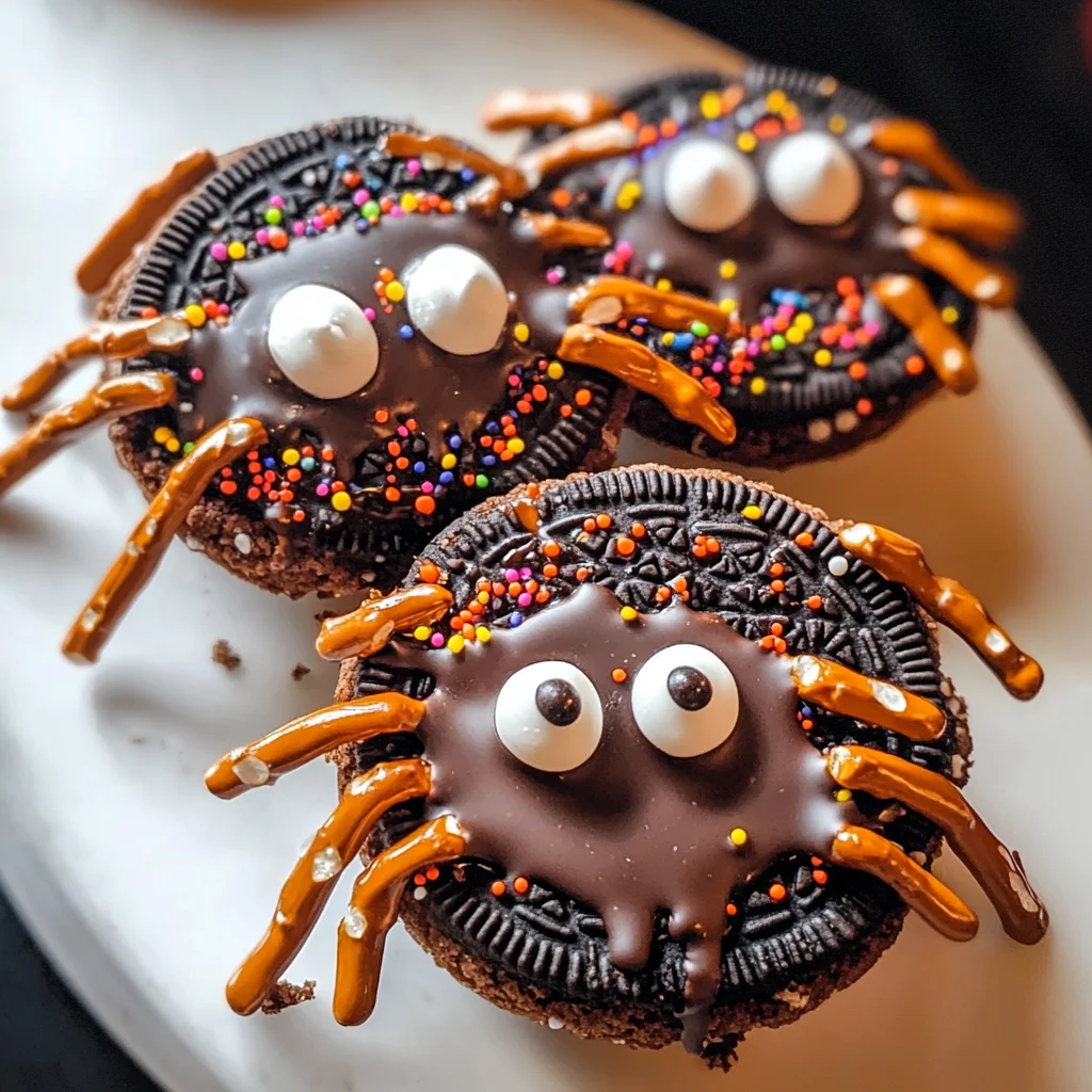 Oreo Spider Halloween Cookies