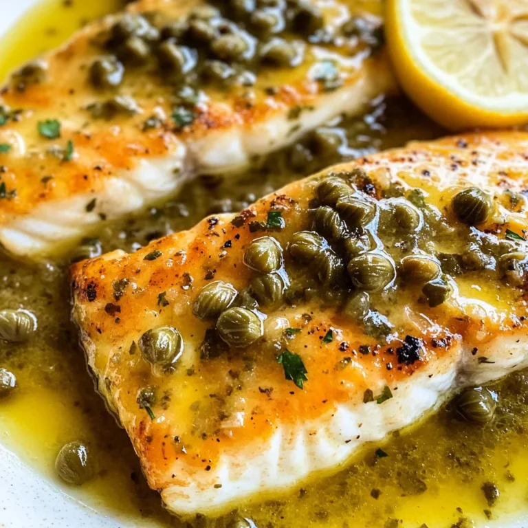 Simple Lemon Caper Sauce