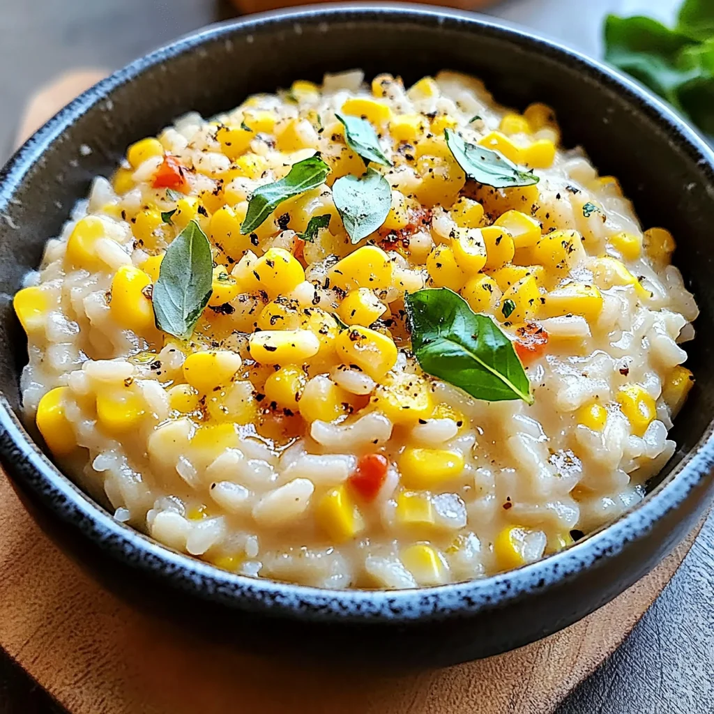 Sweet Corn Risotto Recipe