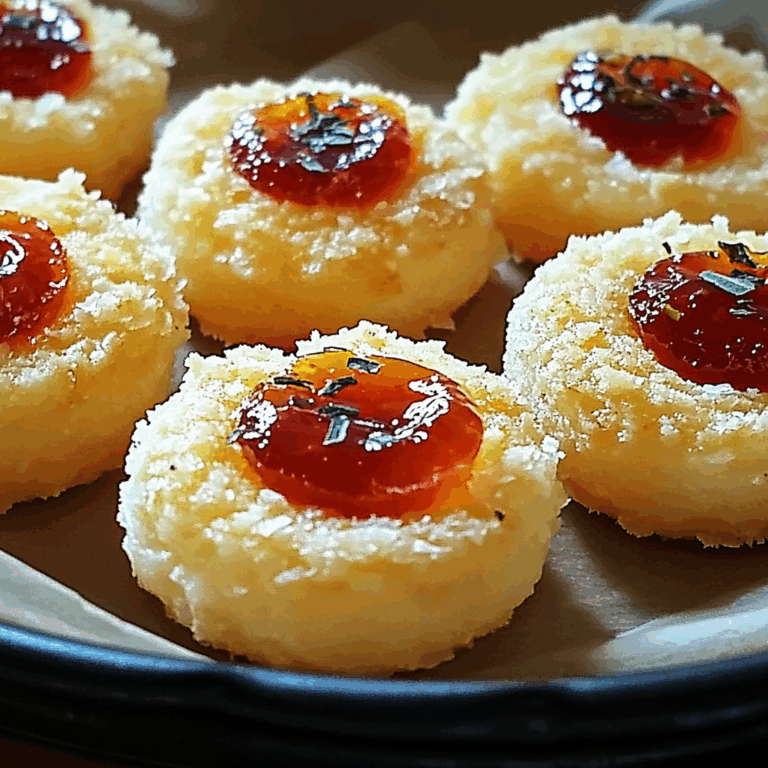 Cheesy Thumbprint Appetizers with Hot Pepper Jelly