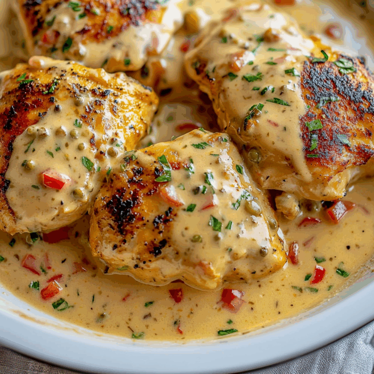 Creamy Pepperoncini Chicken Skillet Recipe – Quick & Easy