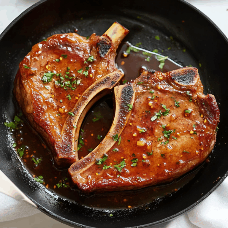 Honey Glazed beef Chops