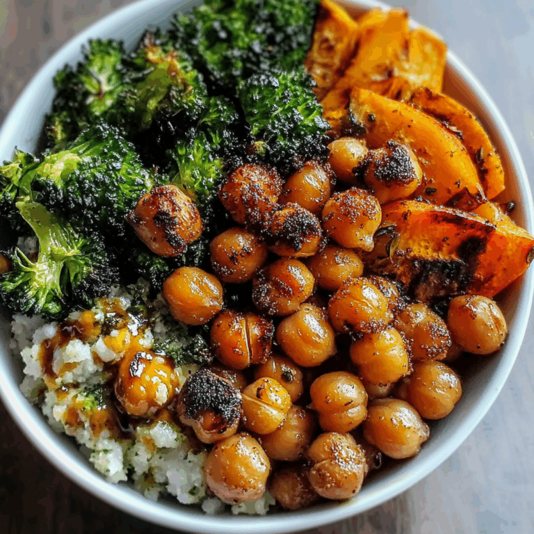 Roasted Chickpeas and Veggie Bowl
