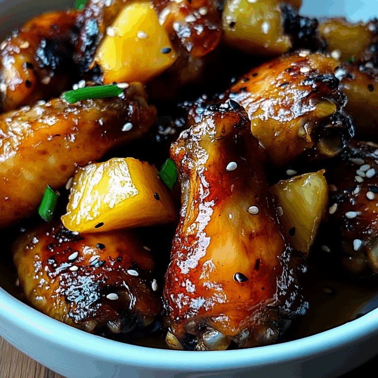 Sticky Pineapple-Teriyaki Chicken Wings in 3 Steps