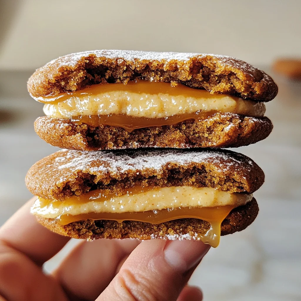 Apple Cider Whoopie Pie Cookies with Caramel