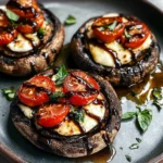 Caprese Stuffed Portobello Mushrooms