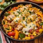 Cheesy Baja Chicken & Bell Pepper Skillet: An Incredible One-Pan Meal