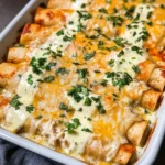 Chicken Enchiladas with Sour Cream White Sauce