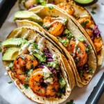 Cilantro Lime Shrimp Tacos with Creamy Slaw