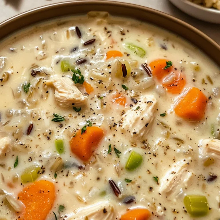 Creamy Crockpot Chicken Wild Rice Soup