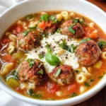 Creamy Italian Meatball Soup