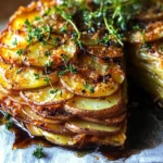 Crispy Balsamic-Thyme Potato Torte