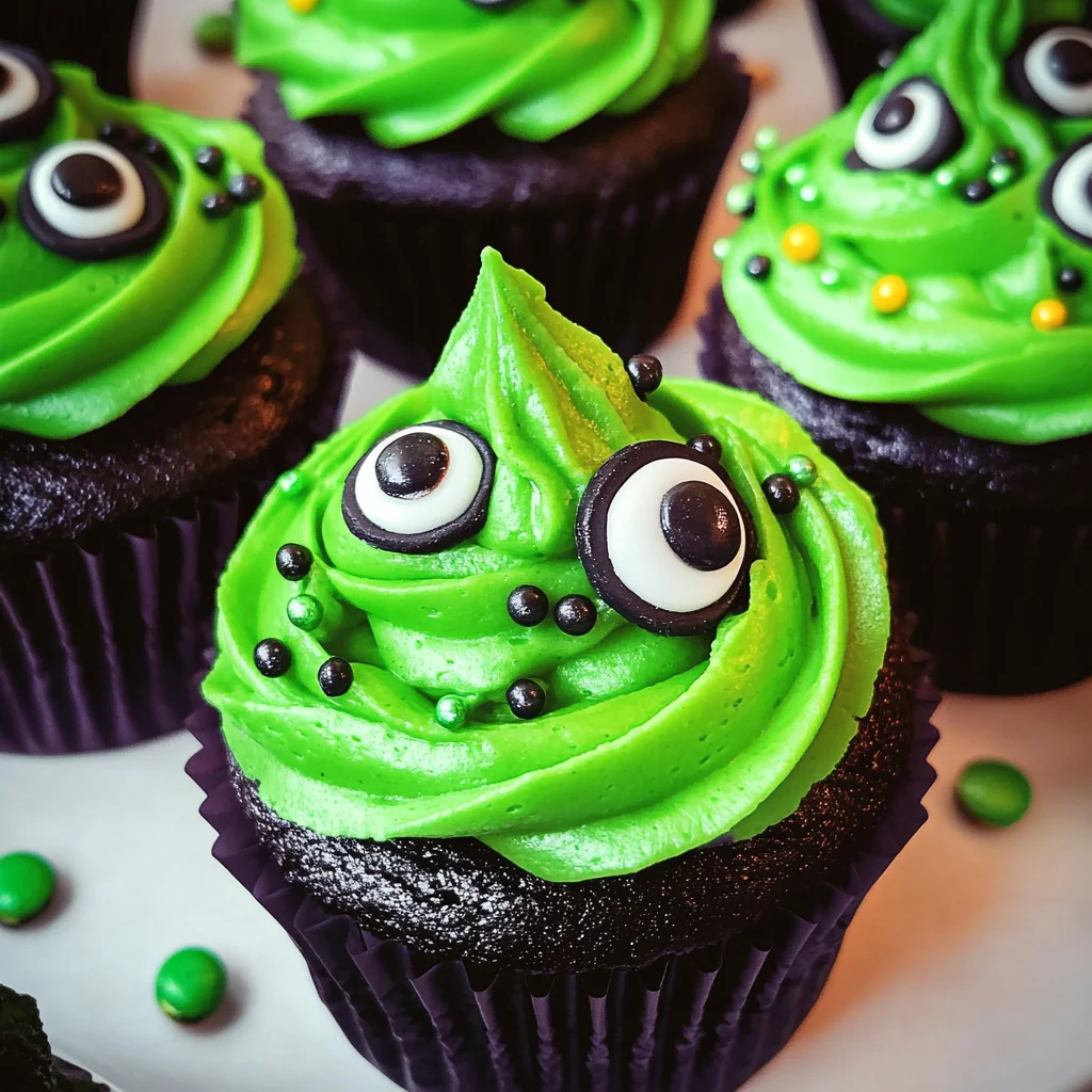 Halloween Slime Cupcakes