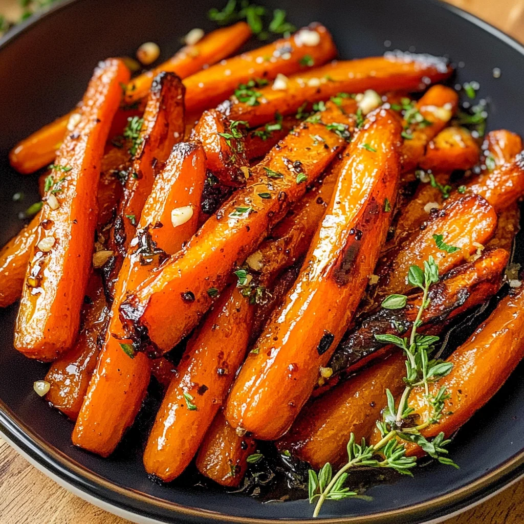 Honey Balsamic Roasted Carrots
