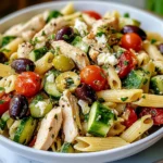 Mediterranean Chicken Pasta Salad