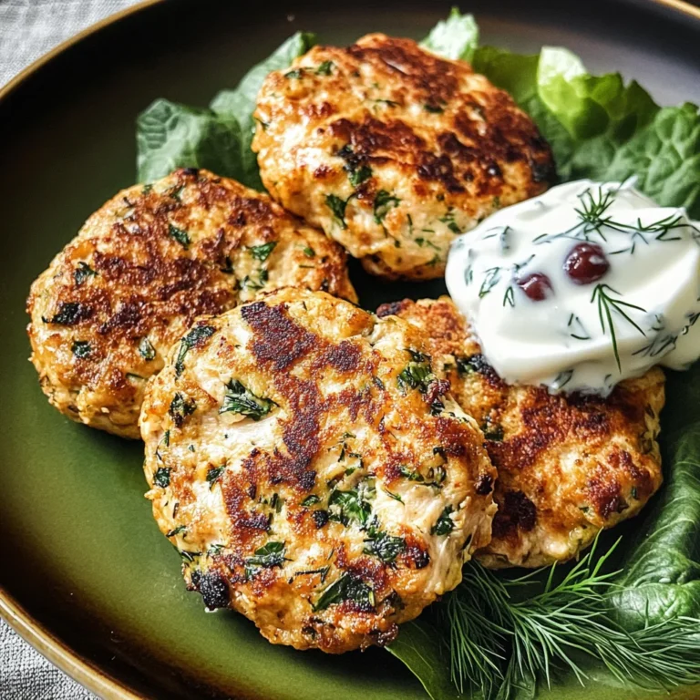 Mediterranean Chicken Patties