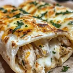 Ooey-Gooey Cheesy Garlic Chicken Wraps You’ll Love!