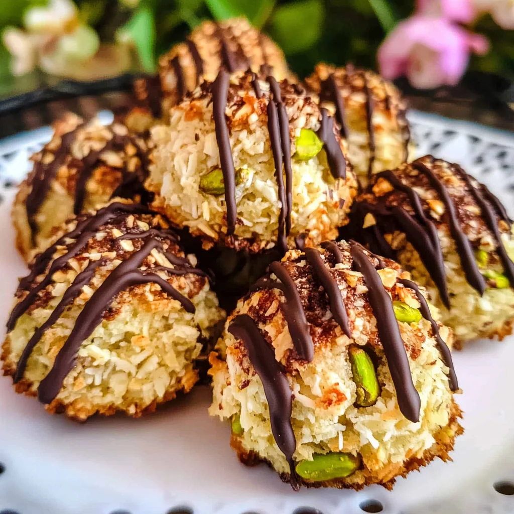 Pistachio Coconut Macaroons