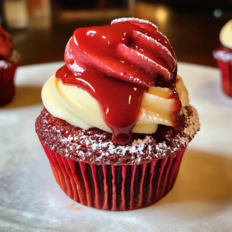 Red Velvet Molten Lava Cupcakes Recipe