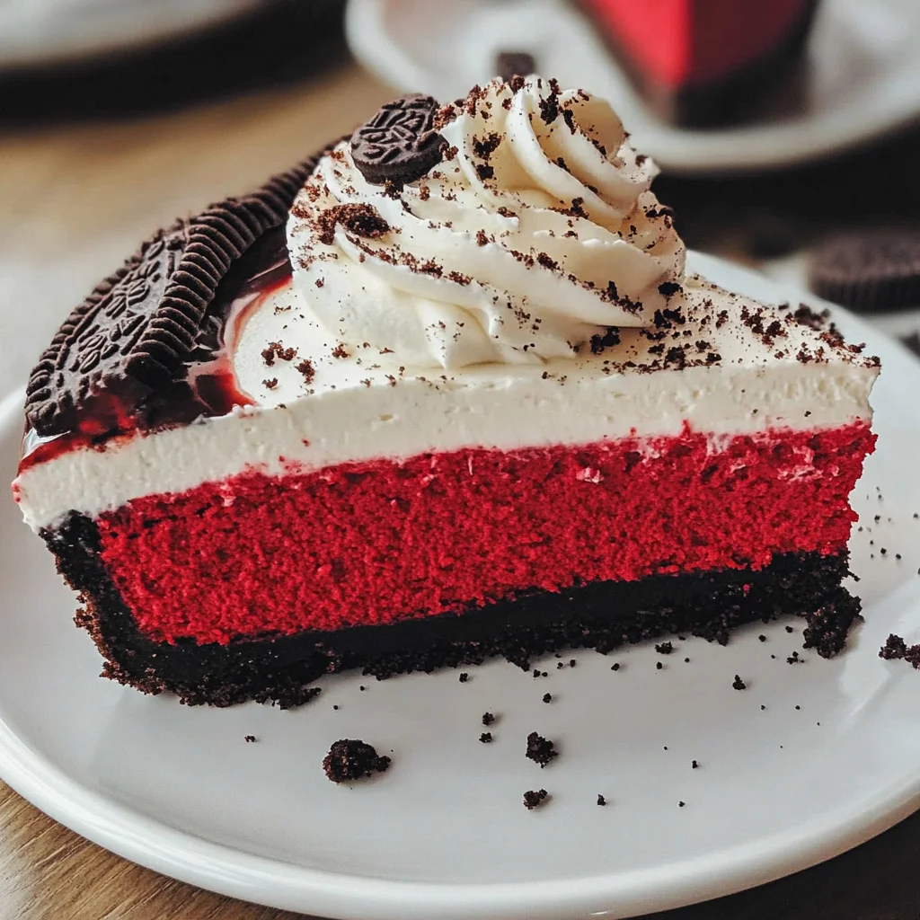 Red Velvet Oreo Cheesecake