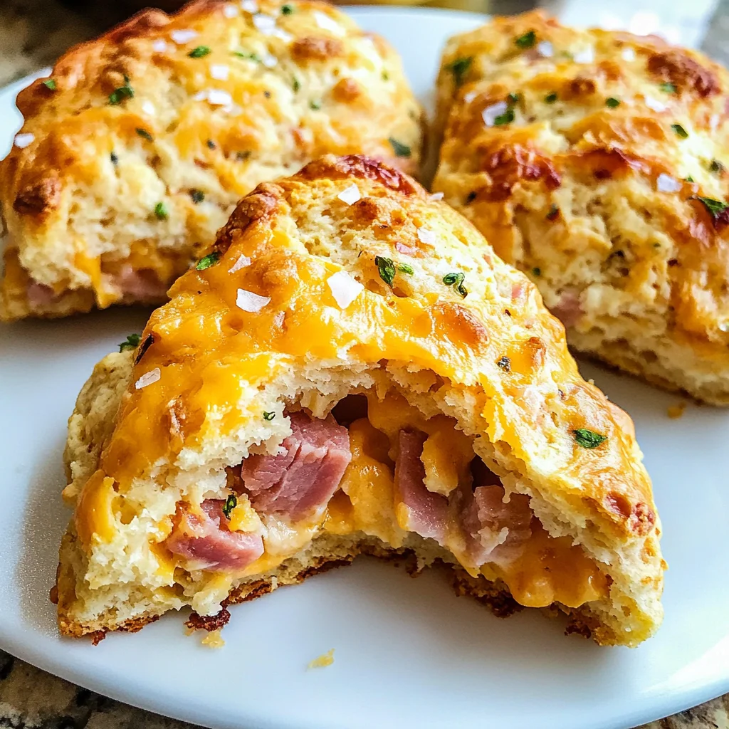 Savory Ham & Cheese Scones