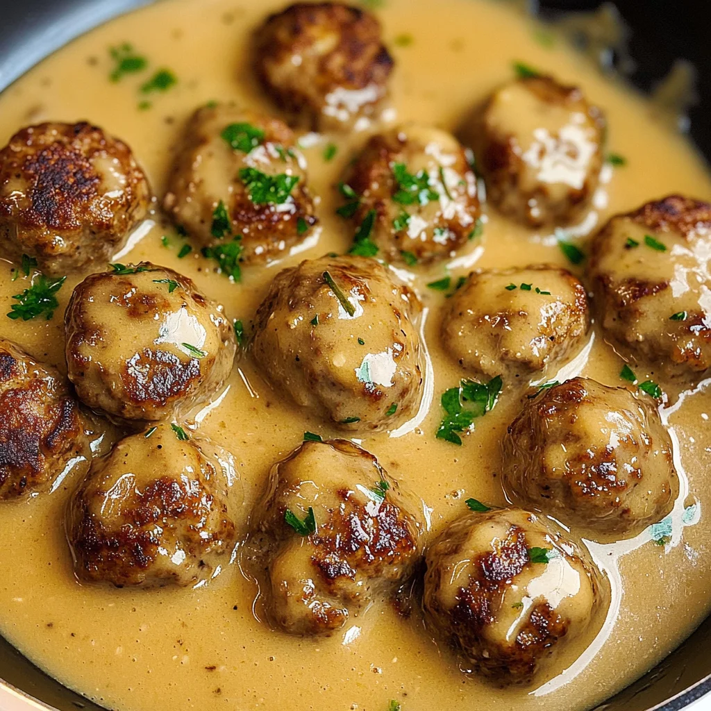 Swedish Meatballs with Gravy
