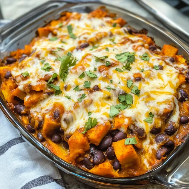 Sweet Potato and Black Bean Enchilada Casserole: A Hearty, Vegetarian Delight