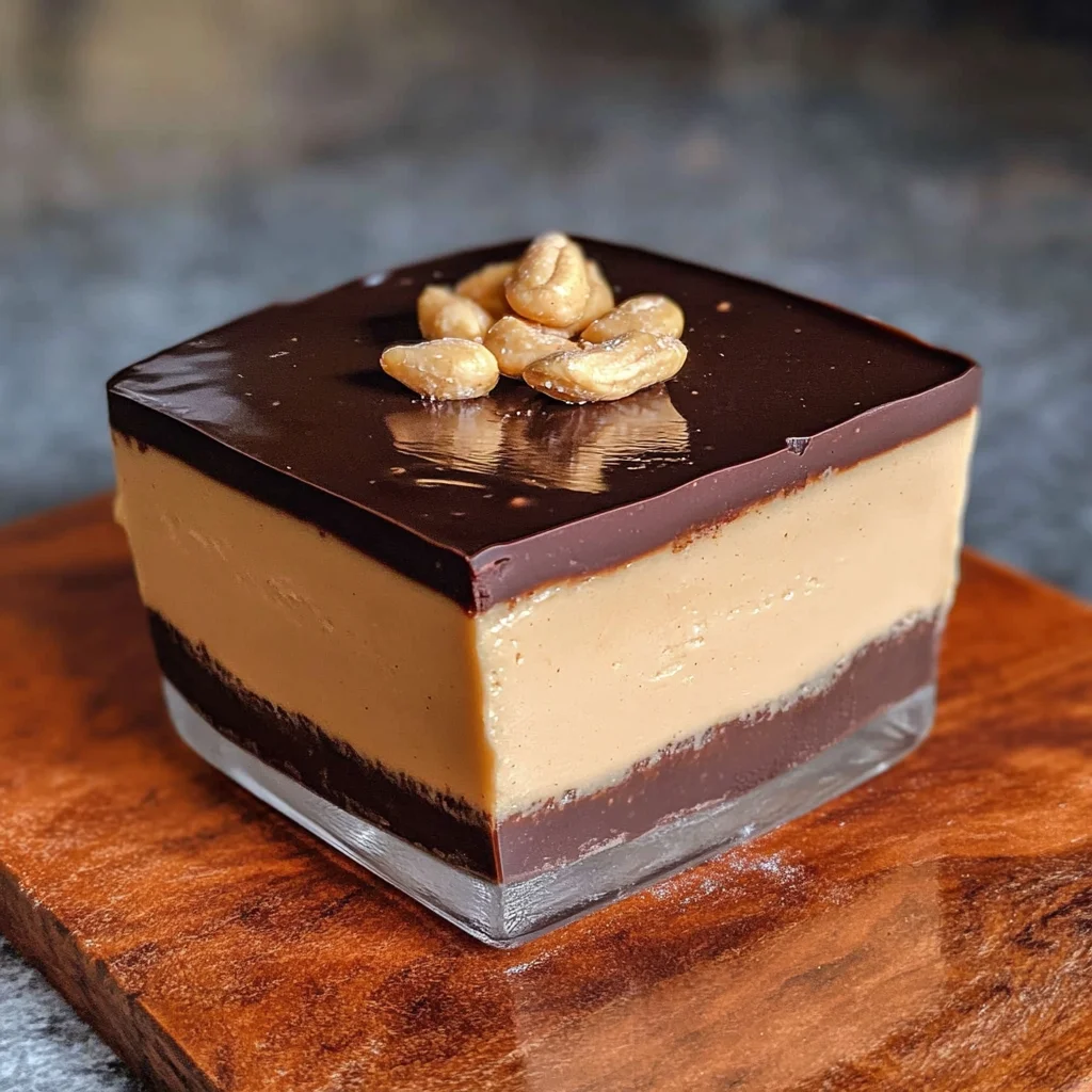 Vegan Peanut Butter Mousse (with a Chocolate Ganache!)