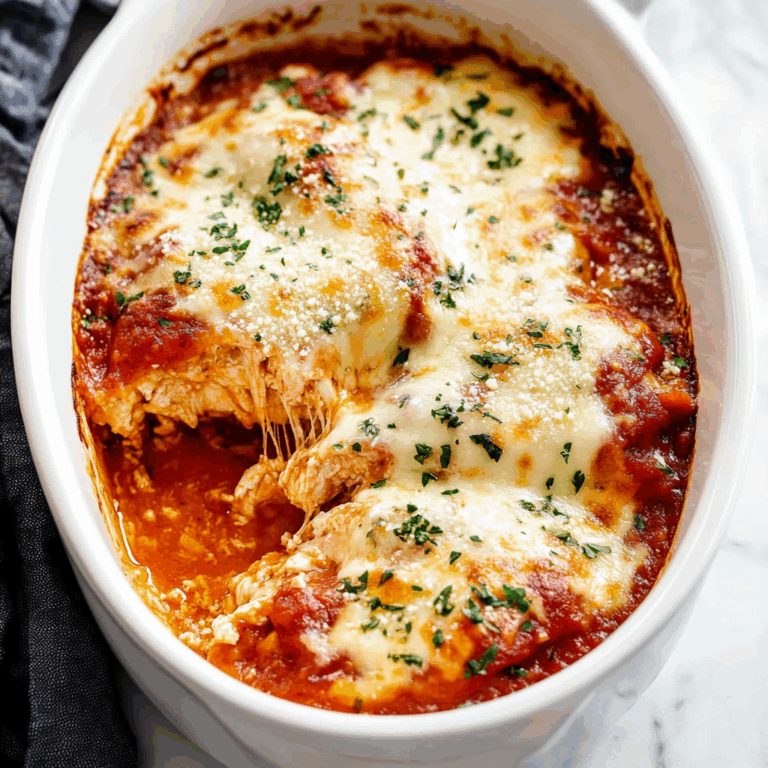 Keto Chicken Parmesan Casserole