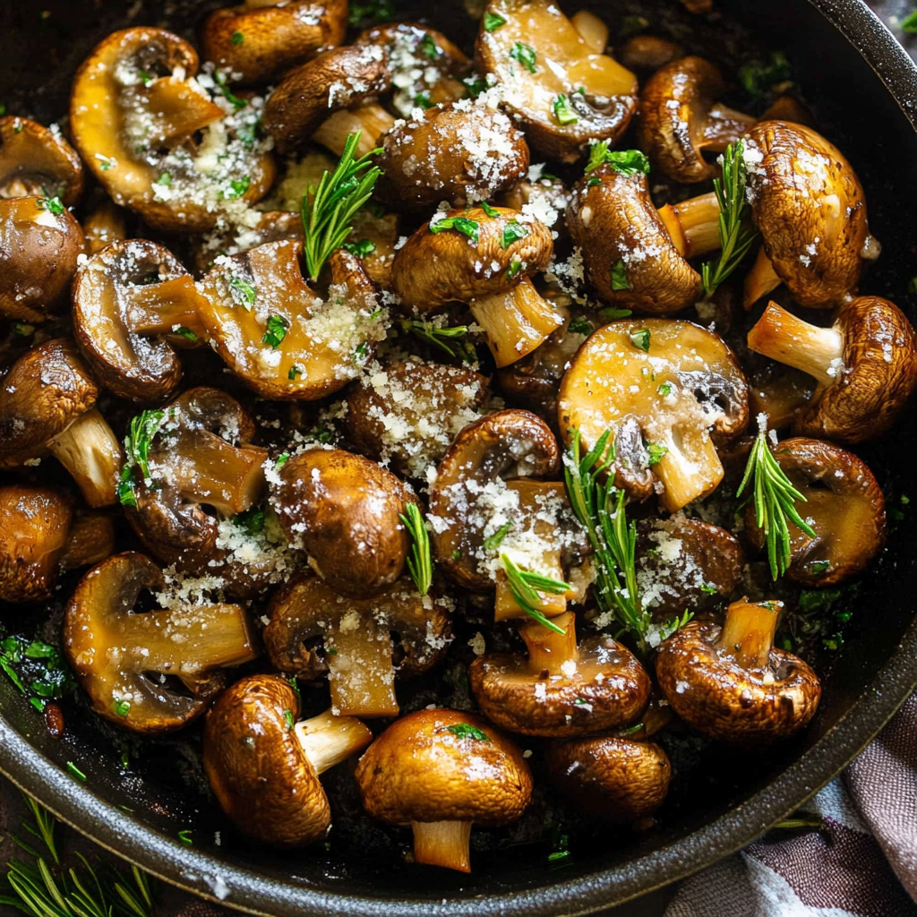 Garlic Parmesan Mushrooms
