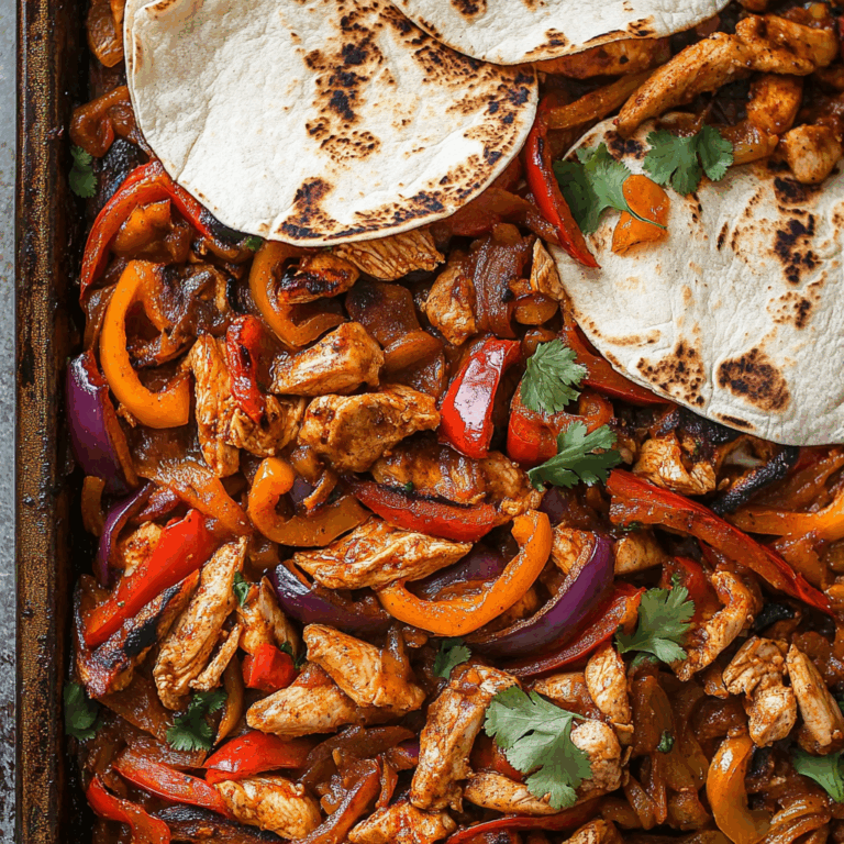 Sheet Pan Chicken Fajitas