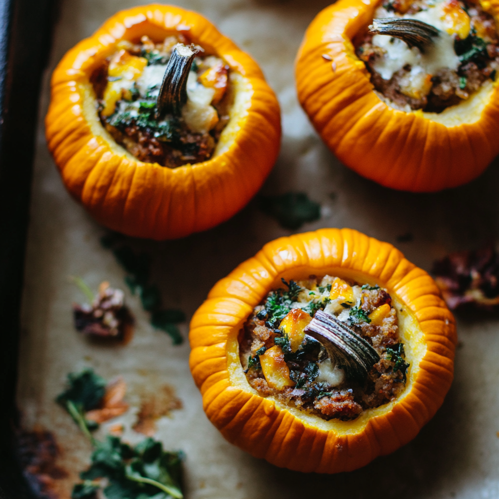 Stuffed Mini Pumpkins Recipe