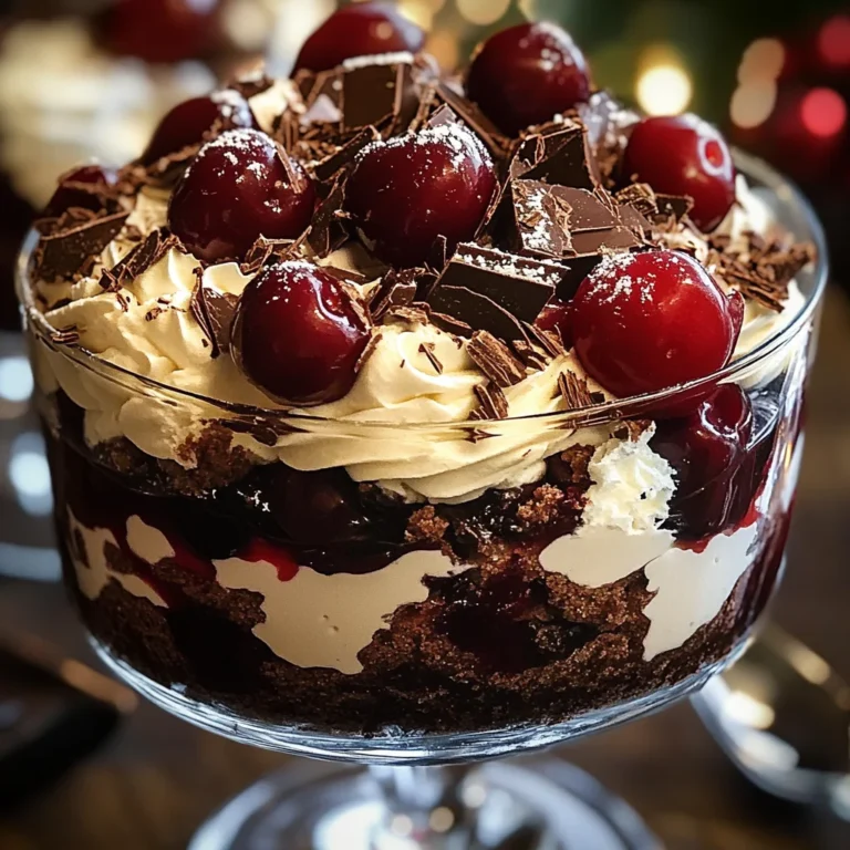 Black Forest Trifle for Christmas