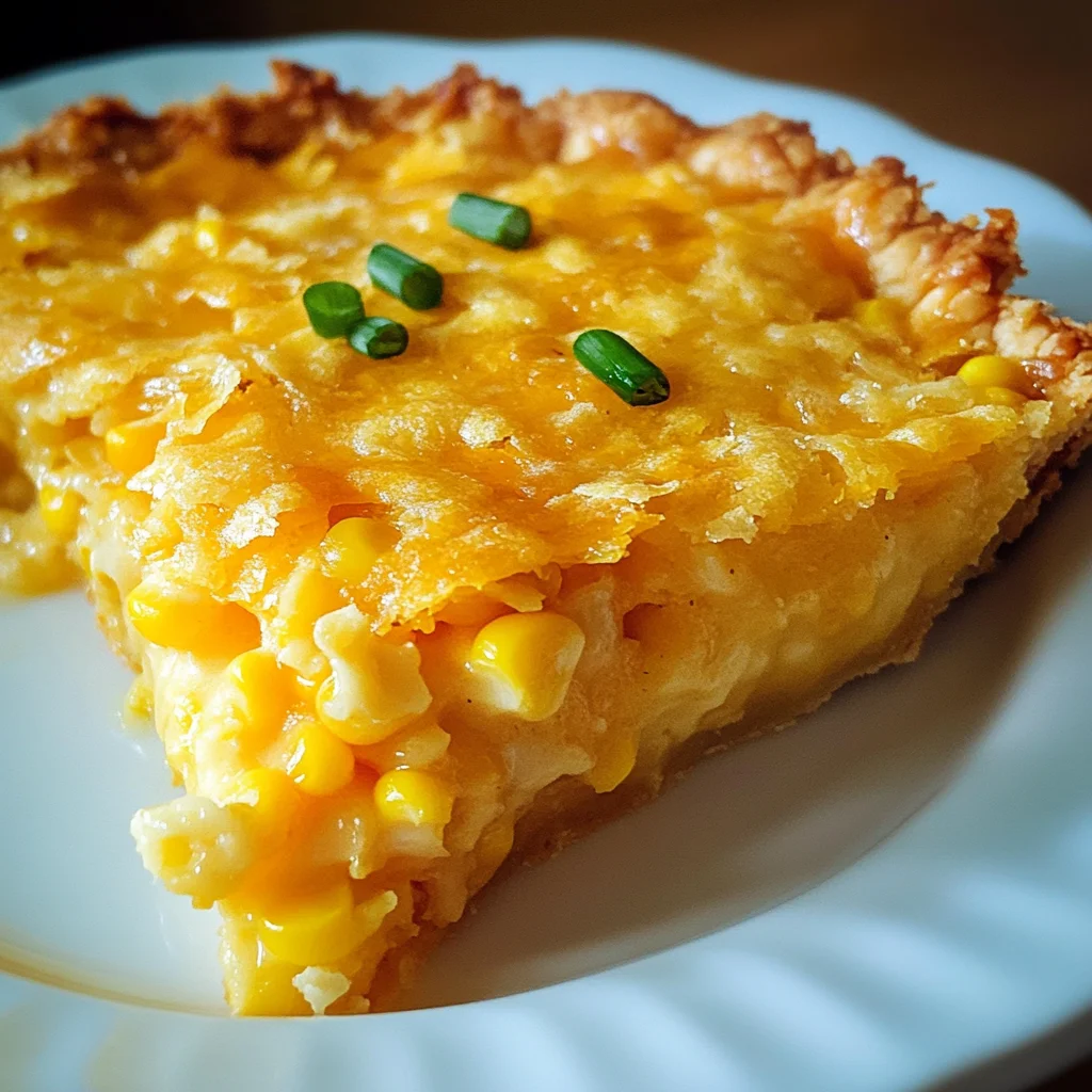 Cheddar Sweet Corn Pie
