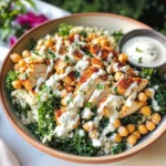 Chicken Caesar Crispy Rice Salad