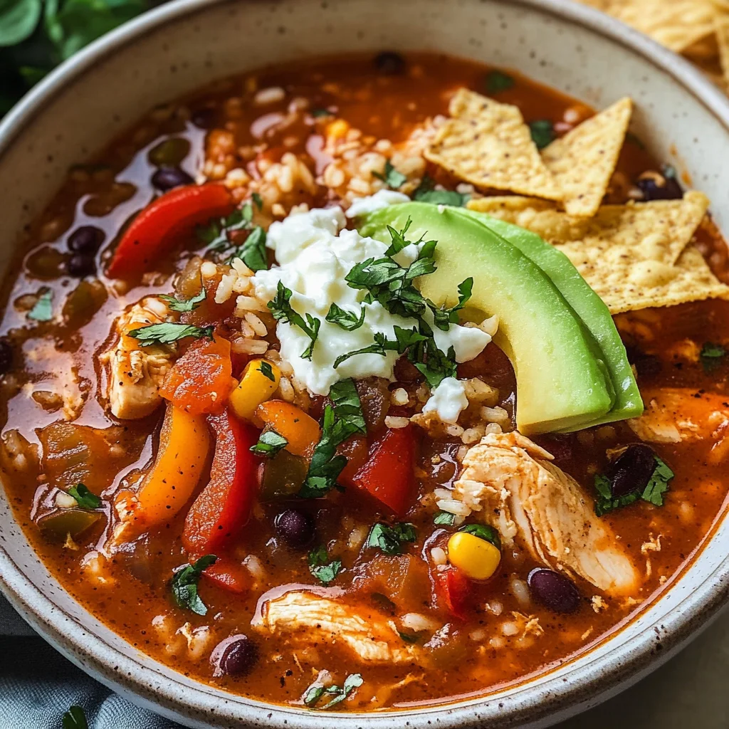 Chicken Tomato Rice Soup